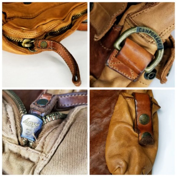 Genuine Vintage Campomaggi Large Leather Briefcase Portfolio Messenger Bag - Picture 3 of 8